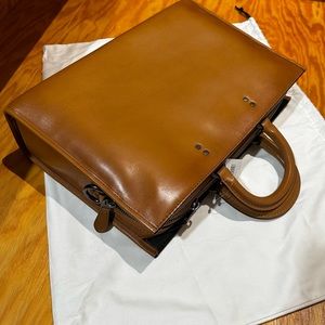 Coach Brown Leather Briefcase